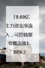 9.69亿主力资金净流入，可控核聚变概念涨1.88%