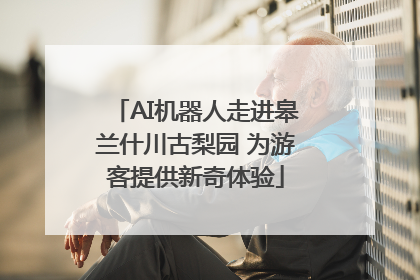 AI机器人走进皋兰什川古梨园 为游客提供新奇体验