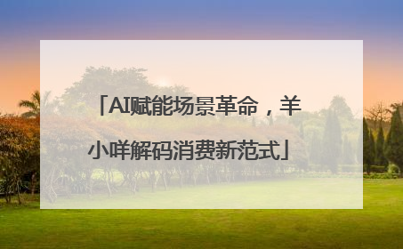 AI赋能场景革命，羊小咩解码消费新范式