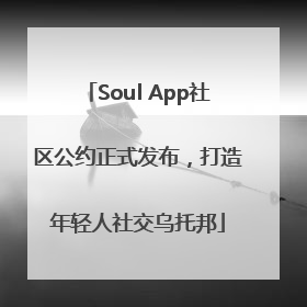 Soul App社区公约正式发布，打造年轻人社交乌托邦